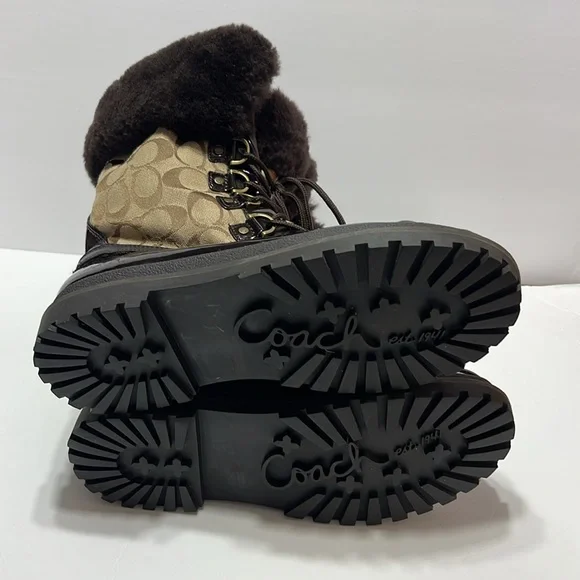 Coach Winter Snow Rain Boots “Lenora” Size 8.5B - Picture 5 of 7